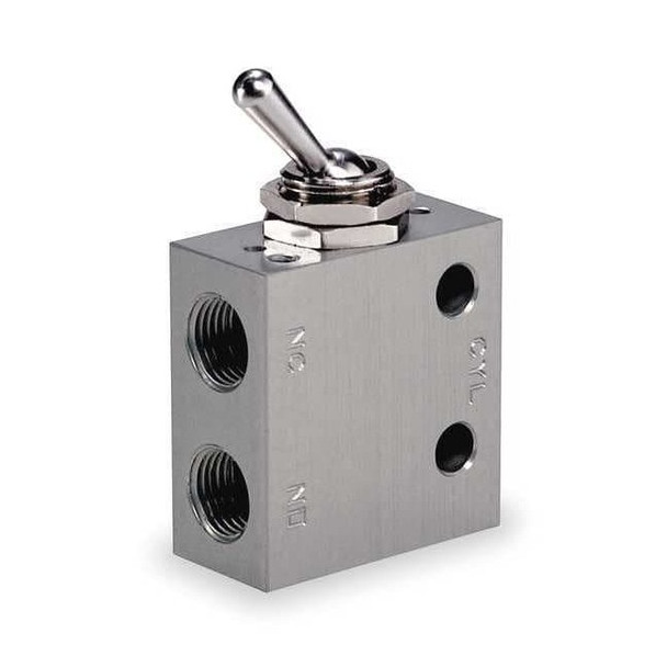 Aro Manual Air Control Valve,3-Way,1/8in NPT M251LS