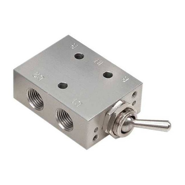 Aro Manual Air Control Valve,4-Way,1/8in NPT M211LS