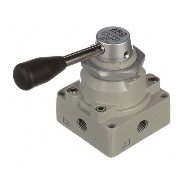 Aro Manual Air Control Valve,4-Way,1/4in NPT M512LR