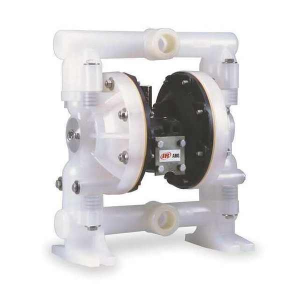 Double Diaphragm Pump, Polypropylene, Air Operated, Santoprene, 47 GPM