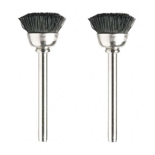 Dremel Nylon Bristle Brush,1/2in. dia.,PK2 404-02