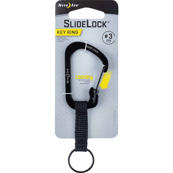 Nite Ize SlideLock C-Clip Key Ring CSLW3-01-R6