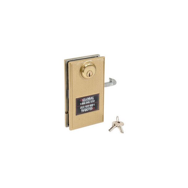 Global Industrial Mortise Door Lock With 2 Keys for Sliding Doors