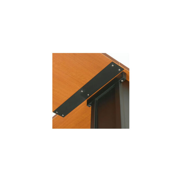 Interion Table Top Connector Bracket 23-5/8""L x 3-1/8""W x 3-1/8""D