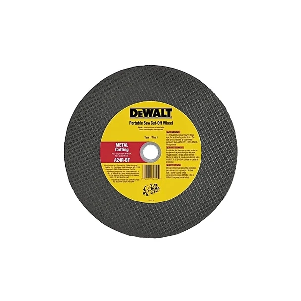 High Speed Wheel, 14 in dia, 1 in dia Arbor, 24 Grit, 5500 RPM, Metal Cutting