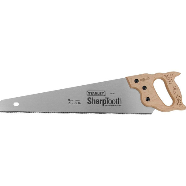 Stanley 20 In. L. Blade 8 PPI Wood Handle Hand Saw 15-087