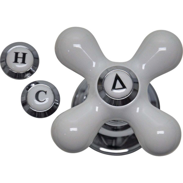 Danco Cross Replacement Chrome Faucet Handle 46004