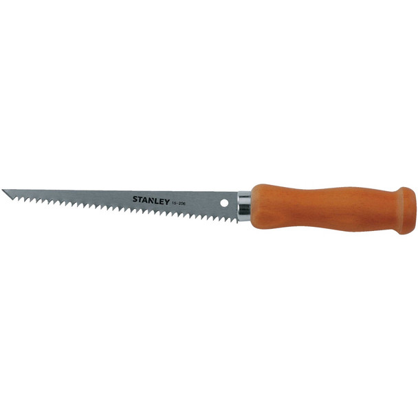 Stanley 6 In. 9 TPI Wood Handle Drywall Jab Saw 15-206