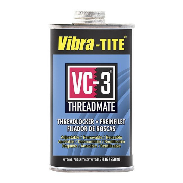 Reusable Threadlocker, VIBRA-TITE VC-3, Red, High, Liquid, 8.45 fl oz, Can
