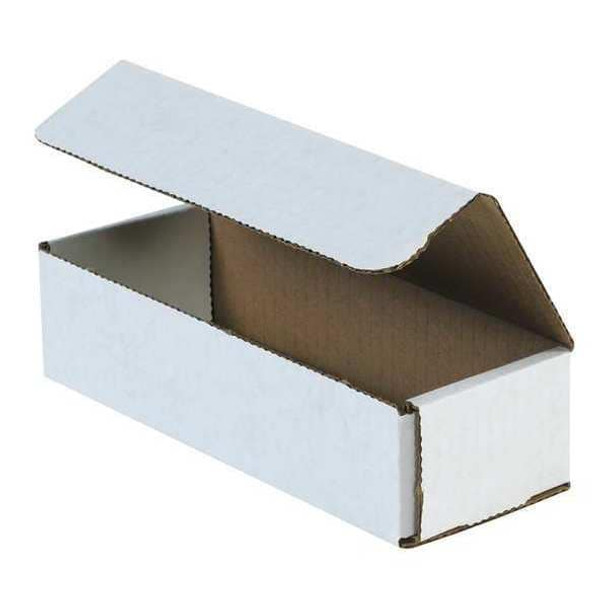 12 in x 4 in x 2 in Inside H, Literature Mailer, White, Corrugate, Single Wall