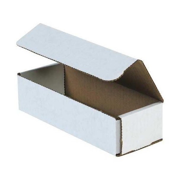 8 in x 3 in x 2 in Inside H, Literature Mailer, White, Corrugate, Single Wall
