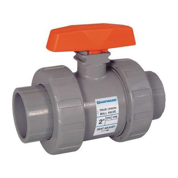 Ball Valve, True Union, 2", PVC/EPDM, Full Port, S/T