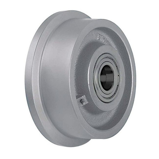 Single Flange Track Wheel, 3" Wheel Dia., 1540 lb Load Rating, Cast Iron