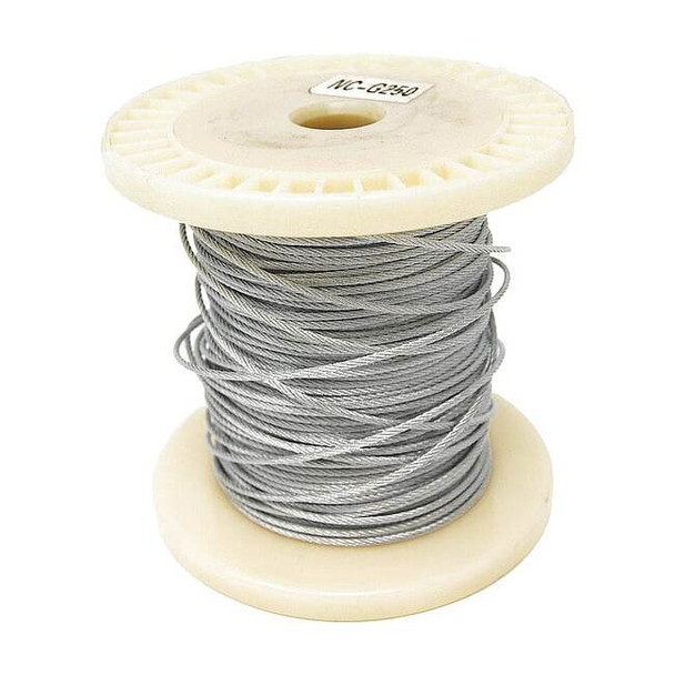 Bird Barrier Netting Perimeter Cable,5" L,Silver nc-g250