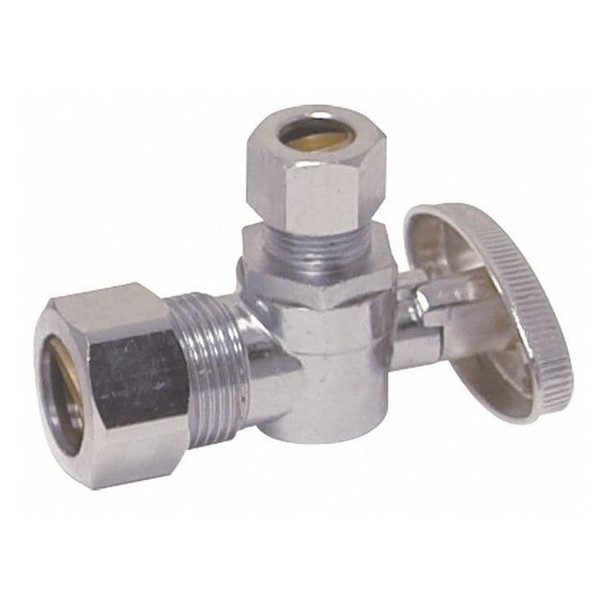 Manufacturer Varies Water Supply Stop,Brass,1/4-Turn,5/8" 10740lf