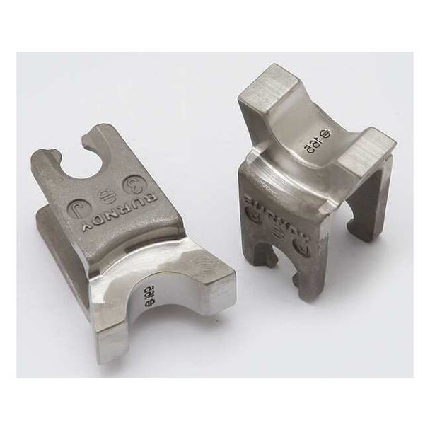 Burndy Crimping Die,W Style,6 tons,1/0-4/0 AWG W165