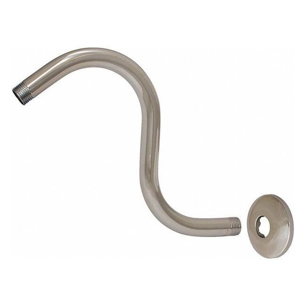 Manufacturer Varies S Shape Shower Arm and Flange,11" L 15058