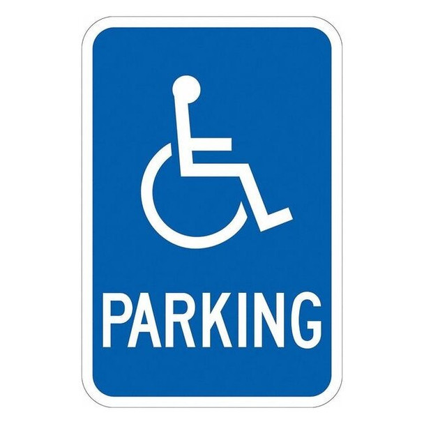 Lyle ADA Handicapped Parking Sign,18" x 12, T1-1136-EG_12x18 T1-1136-EG_12x18