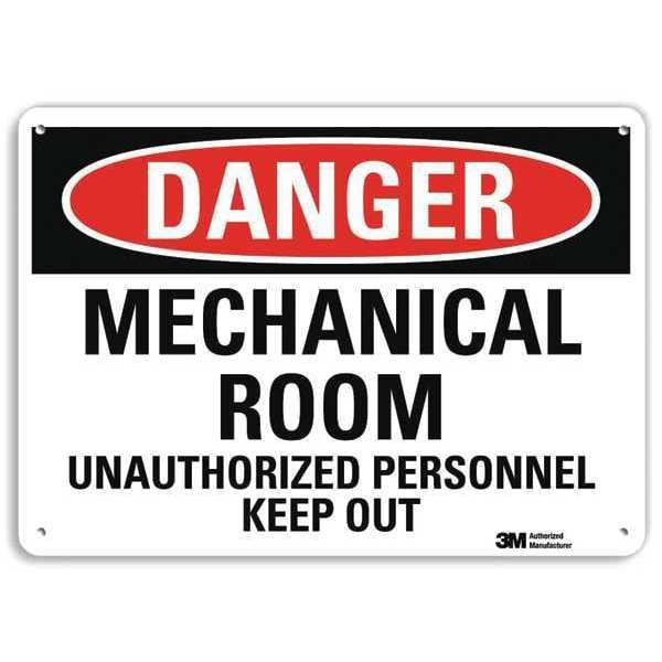 Lyle Danger Sign,10" W,7" H,0.040" Thickness, U3-1786-NA_10x7 U3-1786-NA_10x7