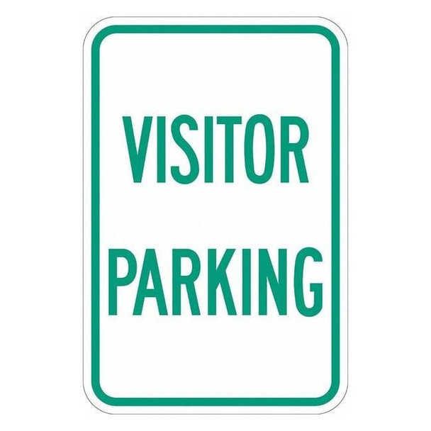Lyle Visitor Parking Sign,18" x 12, T1-1191-DG_12x18 T1-1191-DG_12x18