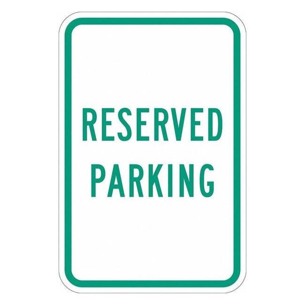 Lyle Reserved Parking Sign,18" x 12, T1-1032-DG_12x18 T1-1032-DG_12x18