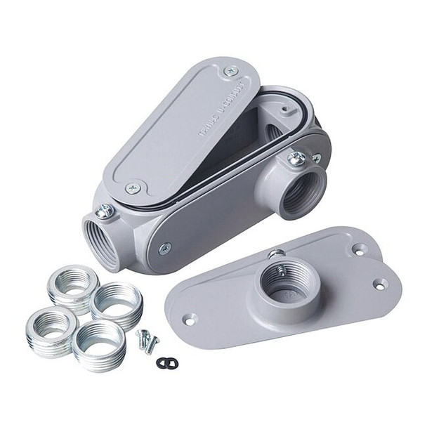 Raco Conduit Outlet Body,1" Hub Size UCB0100