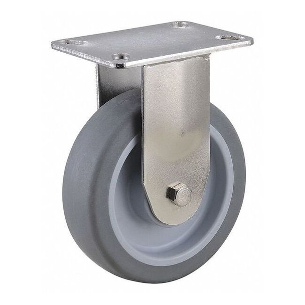 Manufacturer Varies Rigid NSF-Listed Plate Caster,TPR,5 in.,300 lb. 33H933