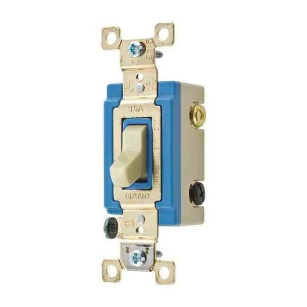 Bryant Wall Switch,Ivory,15A,4-Way Switch 4804I