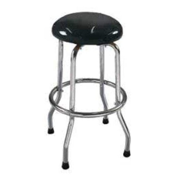 Traxion Engineered Products Round Stool, Height Range 30", Steel Black 4-110