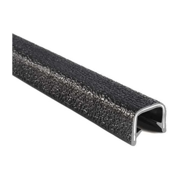 Trim Seal, PVC, Aluminum, 100 ft Length, 5/8 in Overall Width