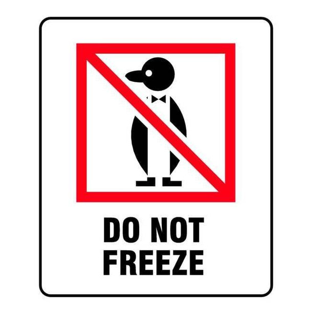 Manufacturer Varies 3" x 4" White Shipping Labels, Do Not Freeze, Pk100 3WRY7