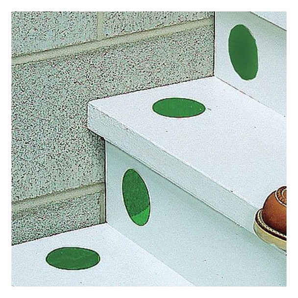 Floor Marking Tape, vinyl, No Legend, Green, 4 in W., 0.216 in Thickness, 50 PK