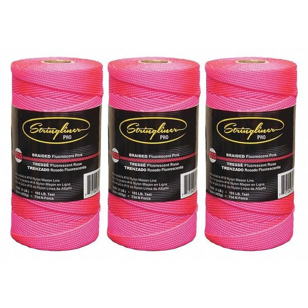 Stringliner Masons Line,Braided,1000 ft. L,PK3 35762