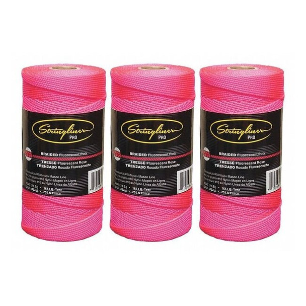 Stringliner Mason's Line,FluorPink,Nylon,1,000',PK3 35762