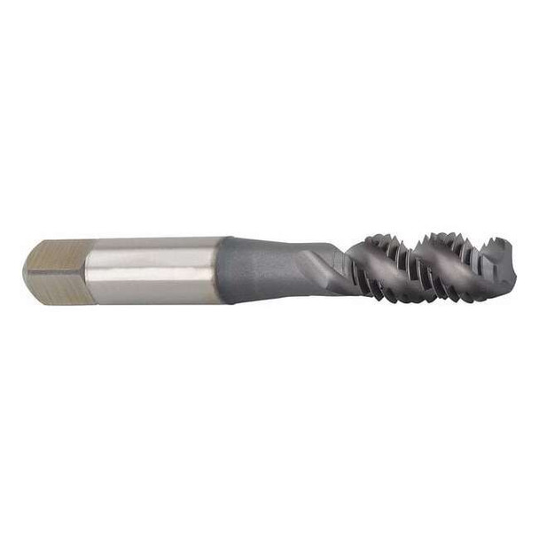 Spiral Flute Tap, 1/4"-20, Semi-Bottoming, UNC, 3 Flutes, TiCN