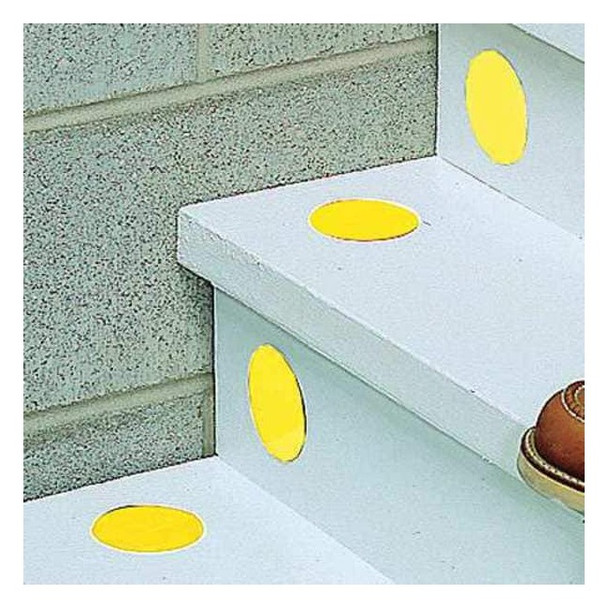 Floor Marking Tape, vinyl, No Legend, Yellow, 3 in W., 0.216 in Thickness, 50 PK