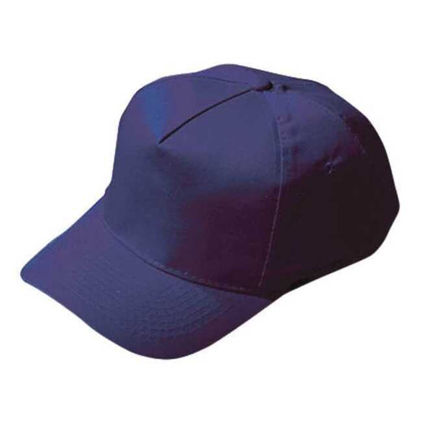 Bump Cap, Long Brim Baseball, Polyethylene, Hook-and-Loop Suspension, Navy Blue
