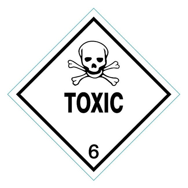 Manufacturer Varies DOT Label, Black/White, Vinyl, PK25 9WX38