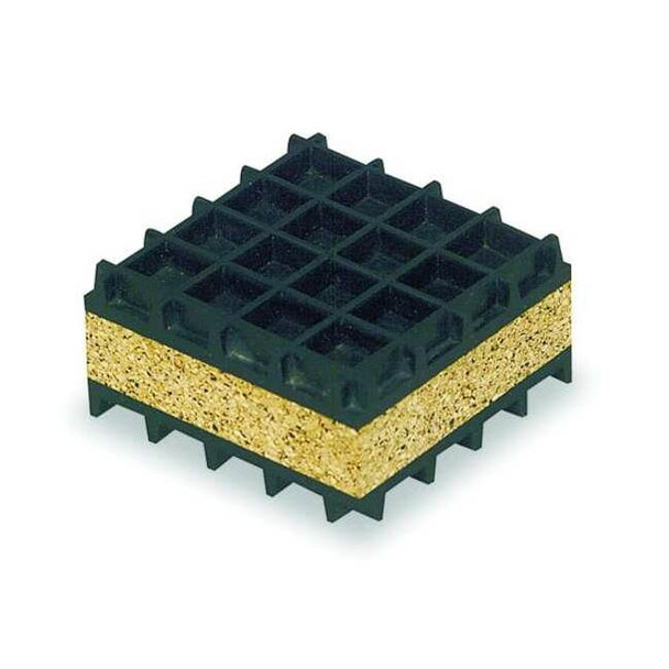 Mason Industries Pad, Anti Vibration, Height: 1 in 5C026