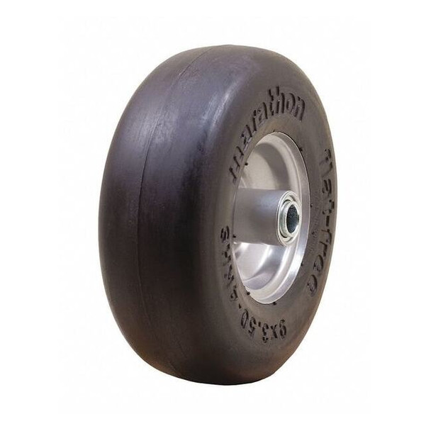 Manufacturer Varies Flat-Free Wheel,9 3/8"dia,225lb,9x3.50-4 53CM56