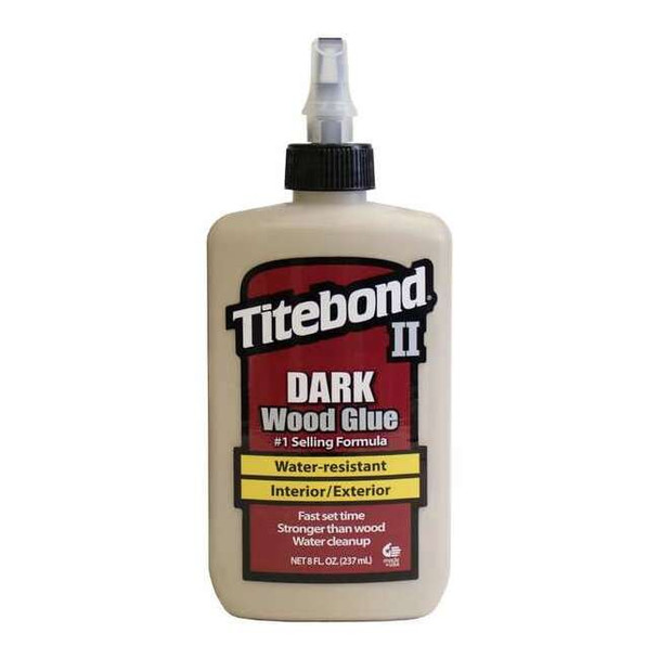 Wood Glue, II Dark Series, Light Brown, 24 hr Full Cure, 8 oz, Bottle
