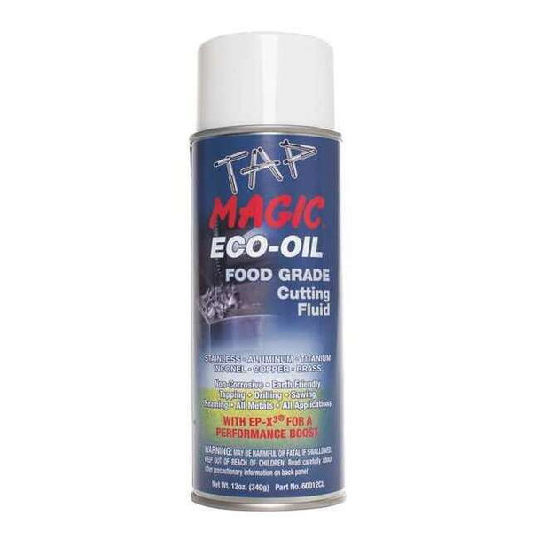 Cutting Fluid, Eco-Oil, Straight Oil, 12 fl oz, Aerosol Spray Can, Blue