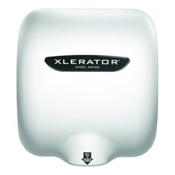 Automatic Hand Dryer, 8 sec Dry, 68 to 77, 208 to 277V AC, White, Smooth