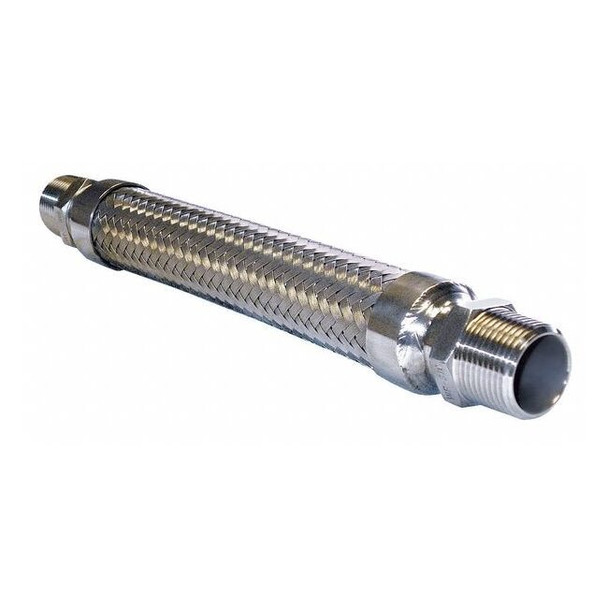 Hose Master 3/4" Dia x 12" L 321 SS Flexible Metal Hose GM075SHM120