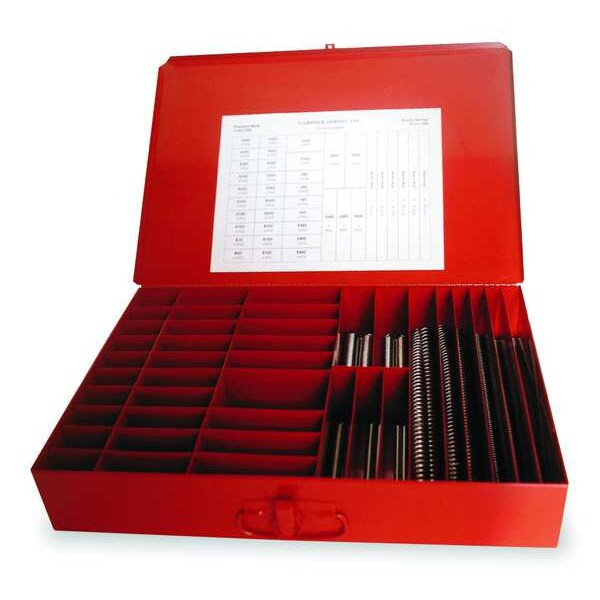 Manufacturer Varies Spring Asst, Ext/Compress, Stl, 123 PC 1NDW4