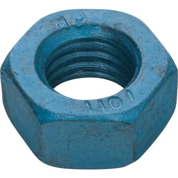 Hex Nut, M10-1.50, Alloy Steel, Class 10, Blue Phosphate, 8 mm Ht, 25 PK