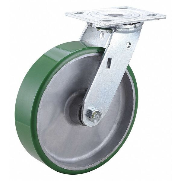 Swivel NSF-Listed Plate Caster,1250 lb,NSF-Listed Plate Type B
