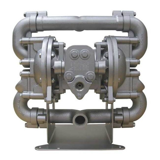 Double Diaphragm Pump, Aluminum, Air Operated, Buna N, 70 GPM