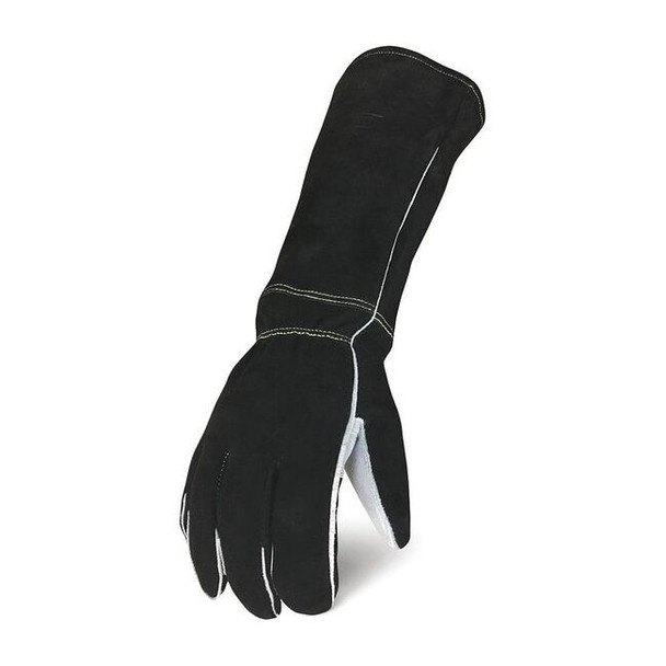 Welding Gloves, Safety Cuff, Straight Thumb, Elkskin, S, 1 PR
