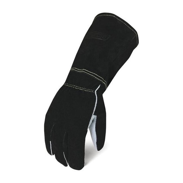 Welding Gloves, Safety Cuff, Straight Thumb, Cowhide, L, 1 PR